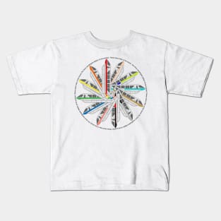 Please Stand Clear of the Monorail Color Wheel Kids T-Shirt